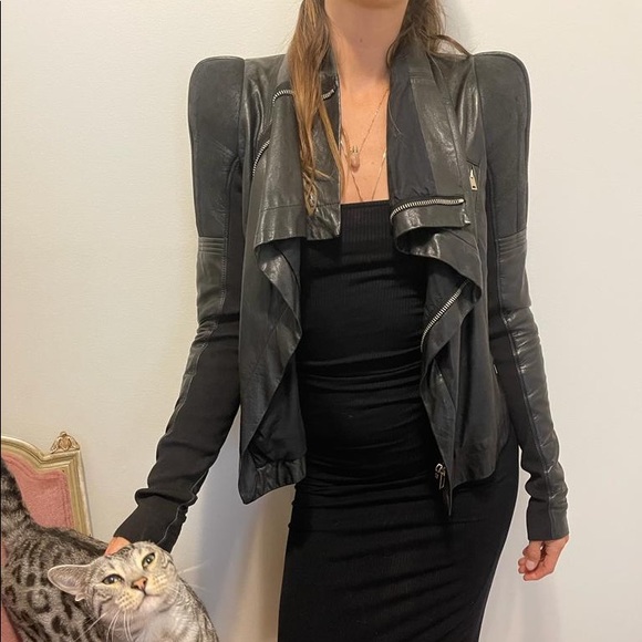 Rick Owens special edition black leather lambskin jacket - Picture 3 of 16